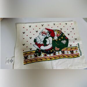 Christmas Santa vintage Kitchen Towel Royal Terry